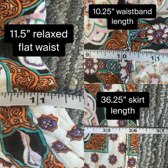 Voom by Joy Han VTG 00s Tiered Maxi Skirt Strapless Dress Geometric Mod Boho XS - Picture 11 of 12